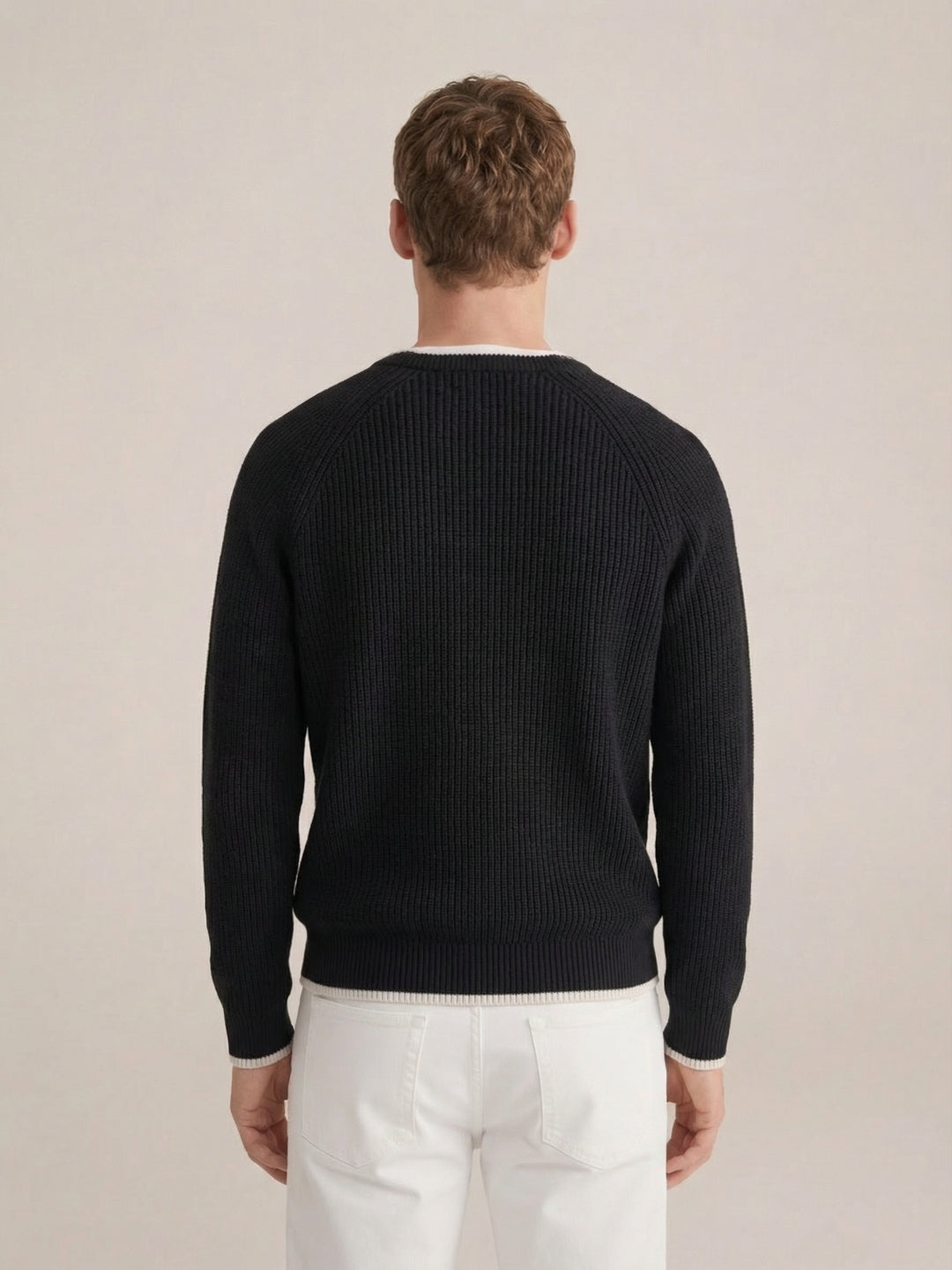 Versilia Textured Crew Black