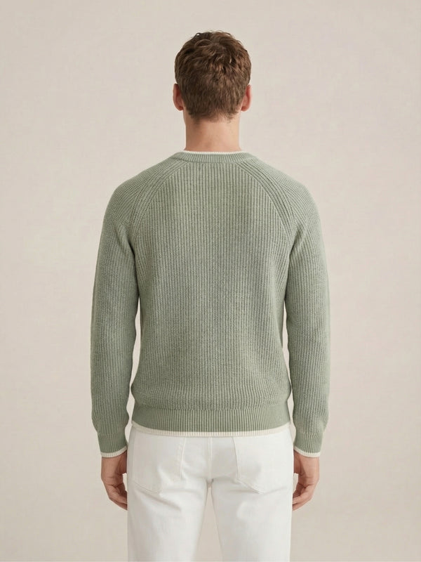 Versilia Textured Crew Green
