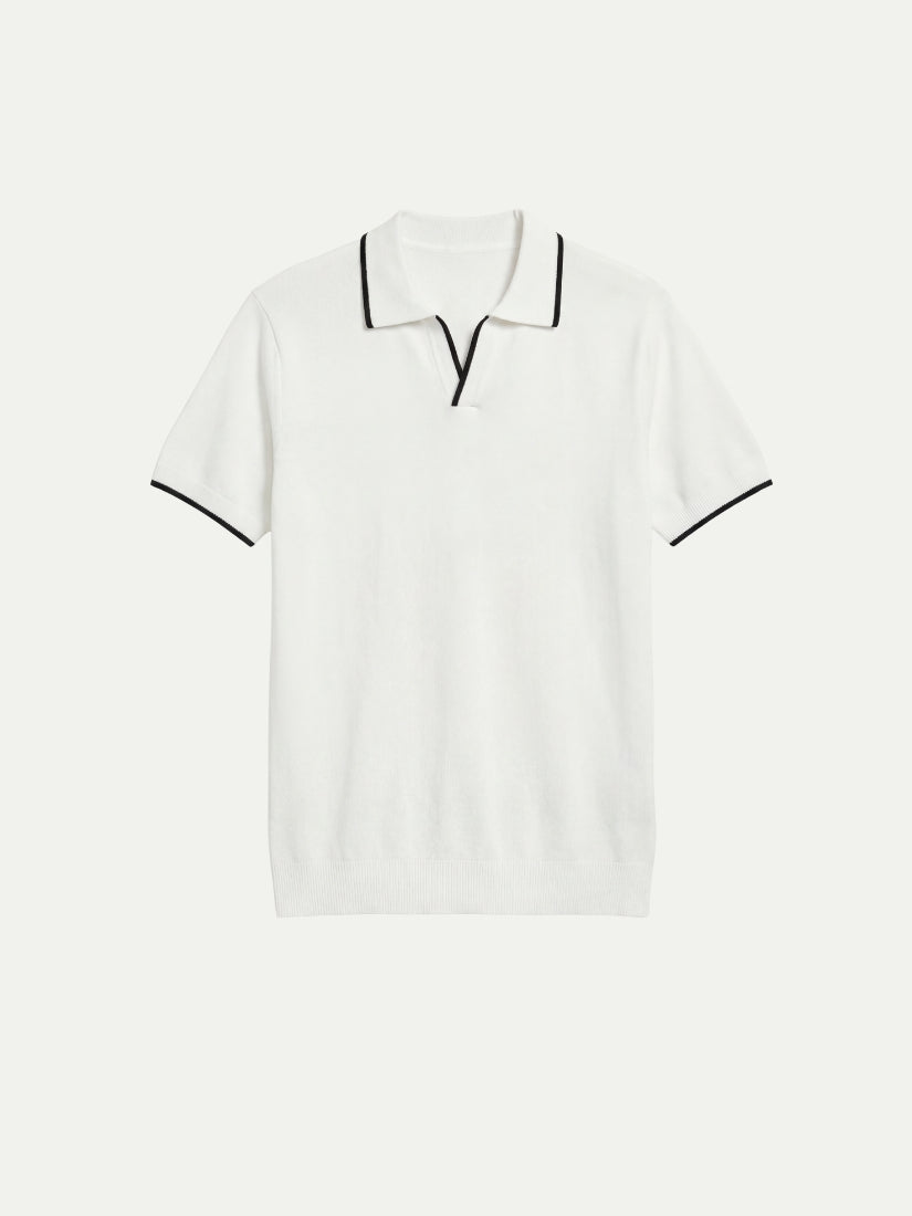 Paraggi Knit Polo White