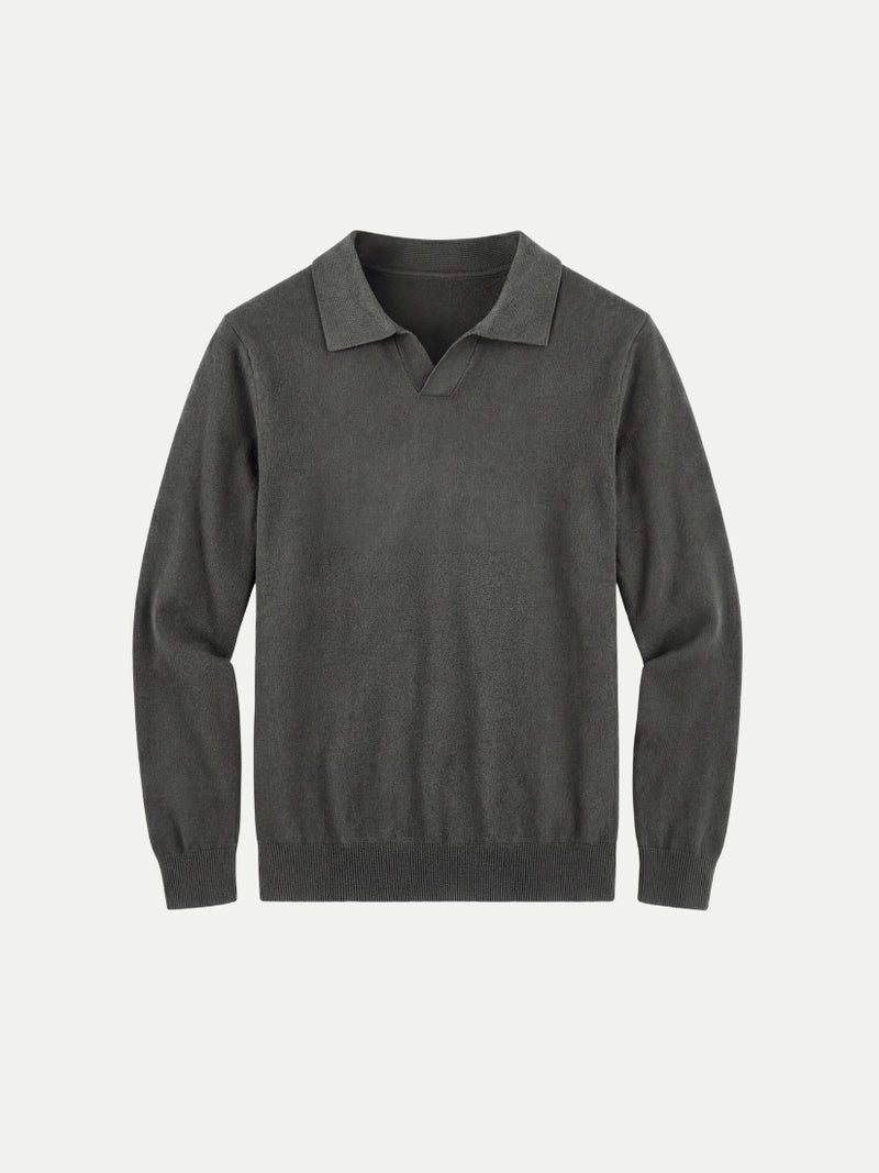 Venturi Knit Polo Dark Grey