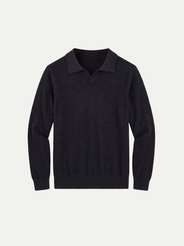 Venturi Knit Polo Black