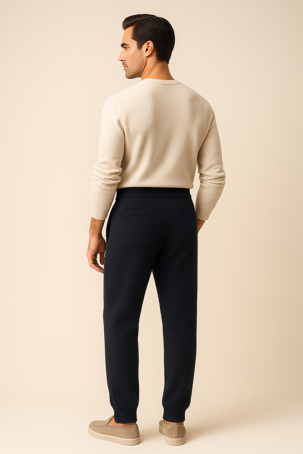 Sartore Cashmere Trousers Navy 2