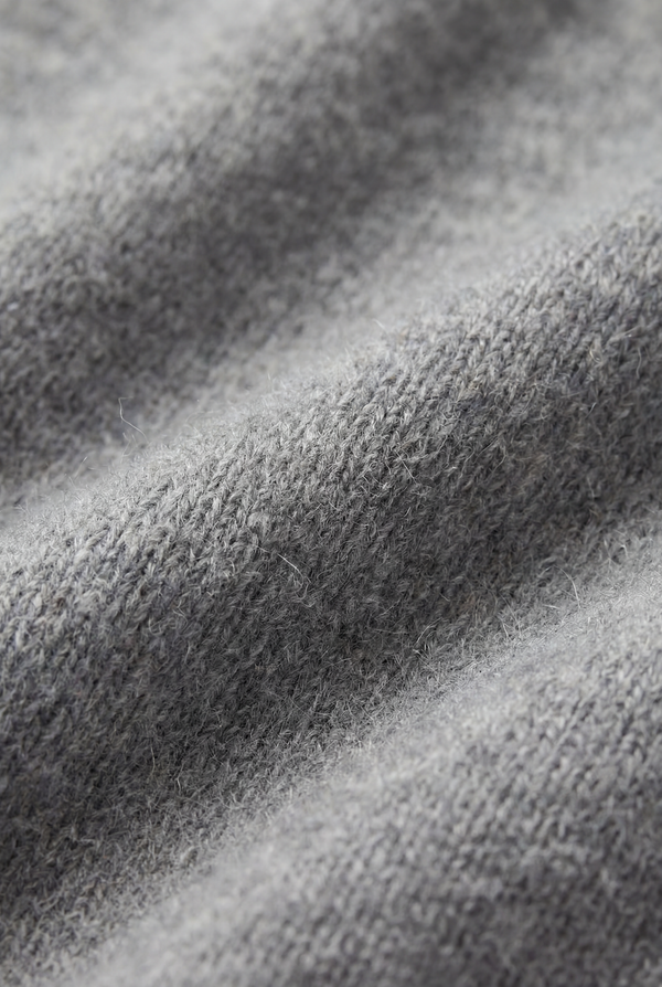 Sorrento Cashmere Full-Zip Knit Grey