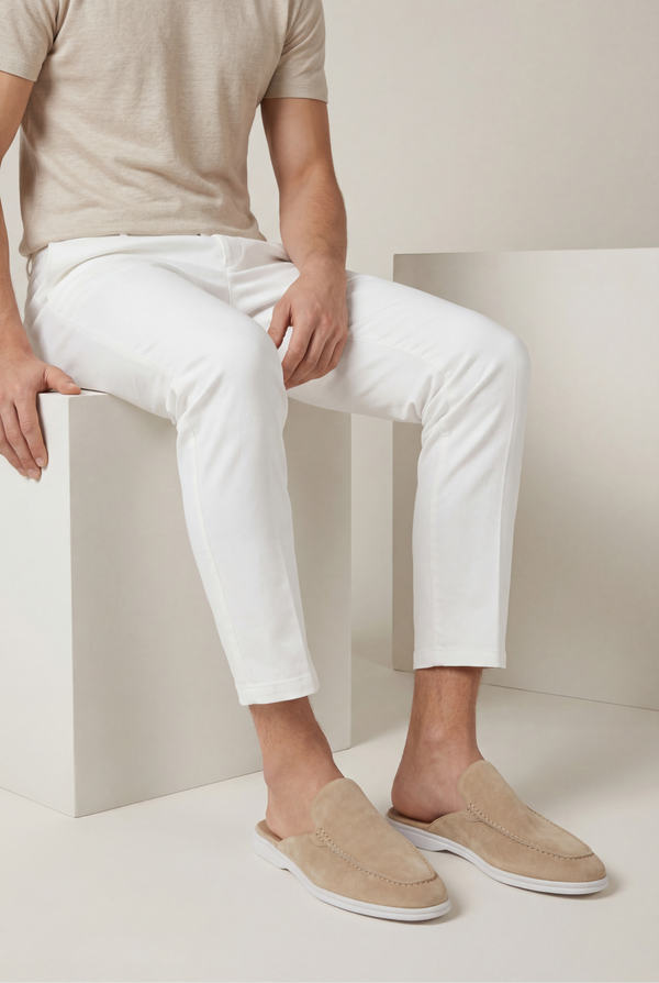 Yacht Suède Mule Beige