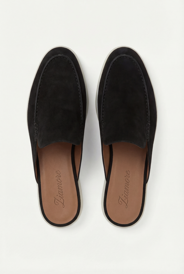 Yacht Suède Mule Black