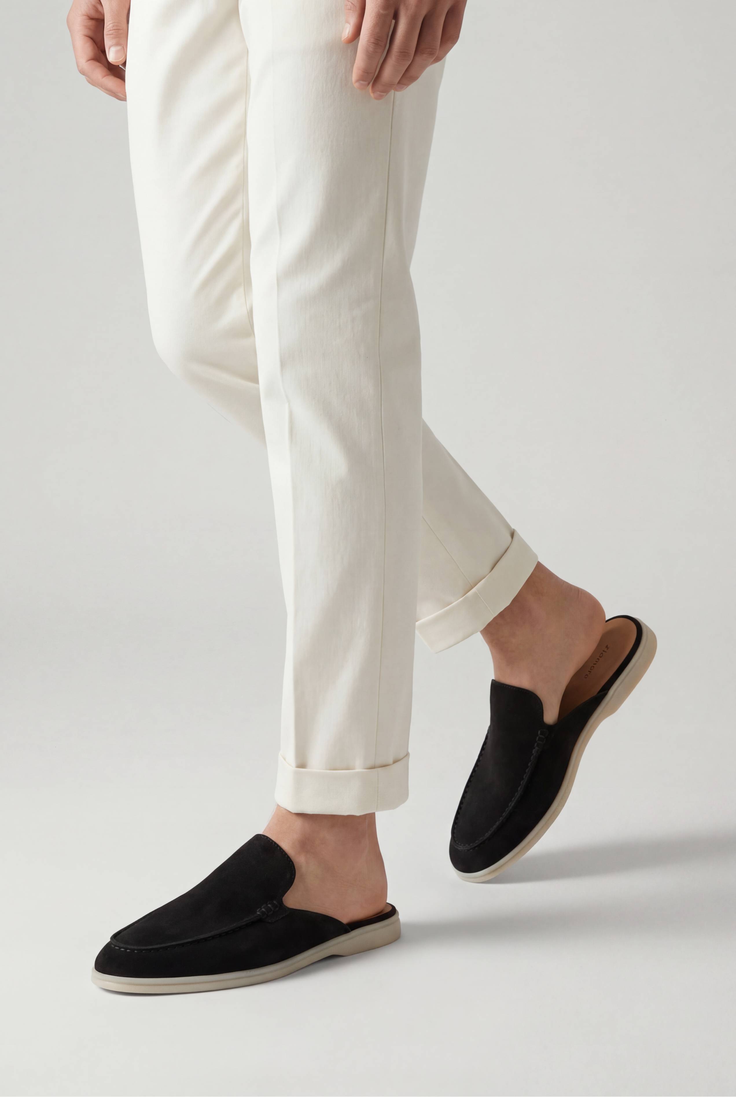 Yacht Suède Mule Black