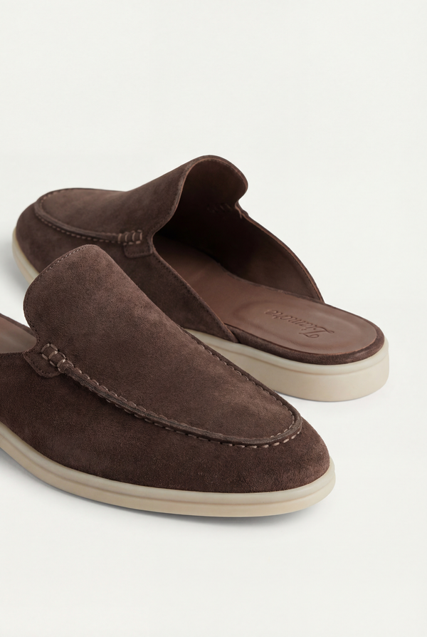 Yacht Suède Mule Brown
