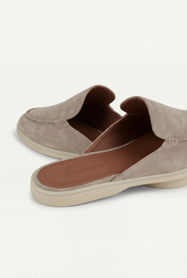 Yacht Suède Mule Light Gray