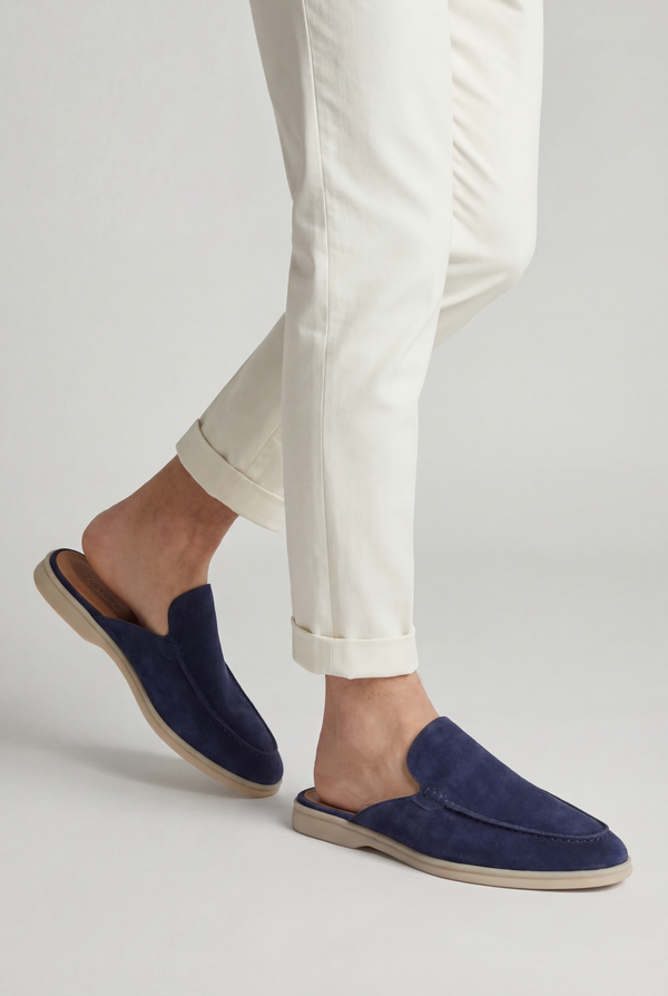Yacht Suède Mule Navy Blue