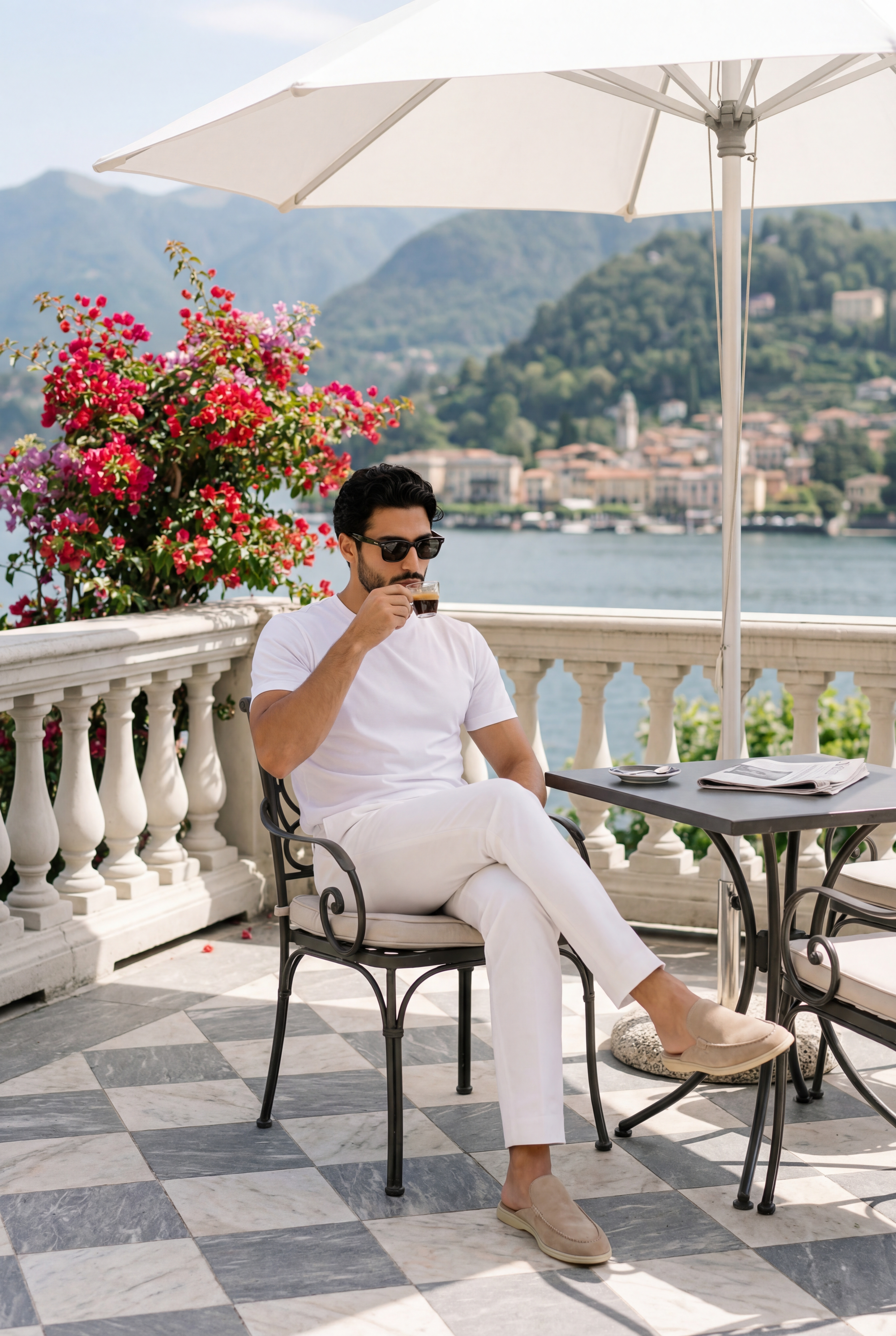 Yacht Suède Mule Light Gray