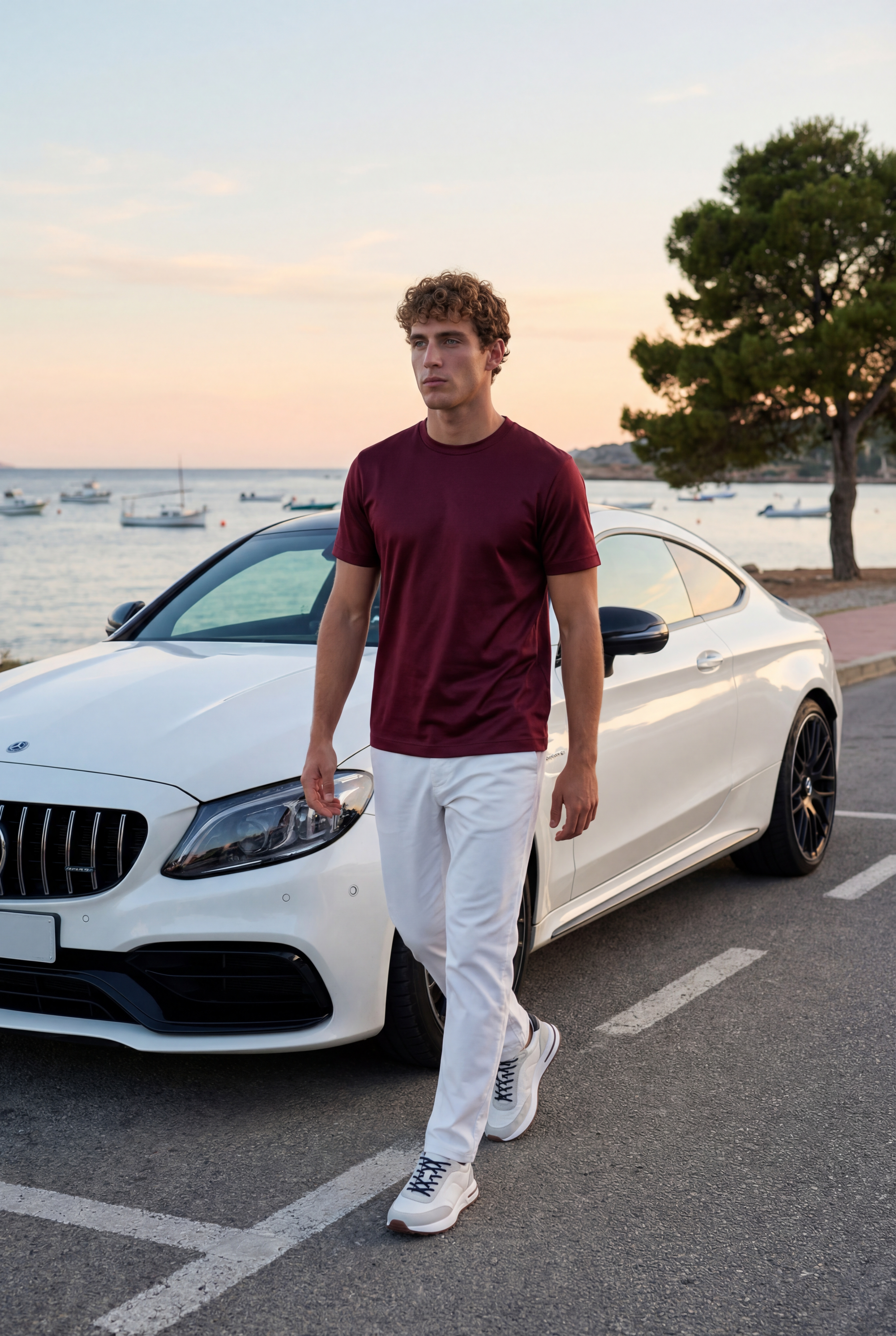 Portofino Sneaker Suede White