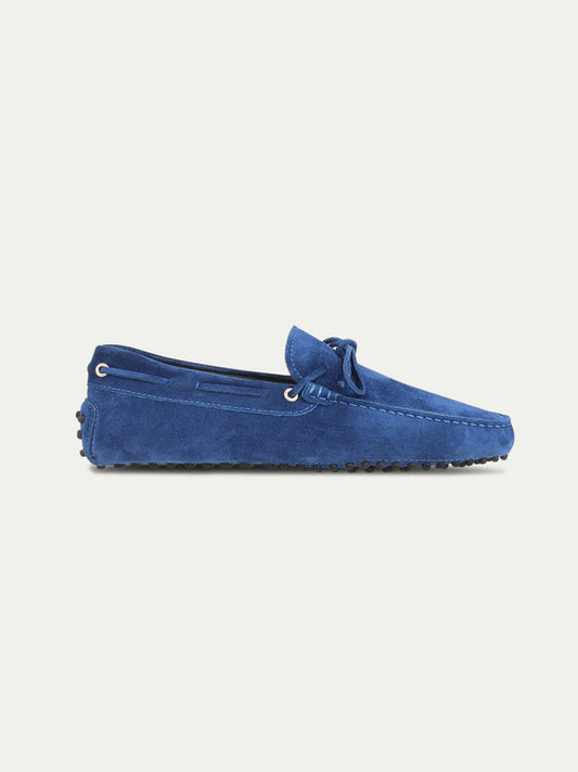 Ultramarine Suede Driving Shoes