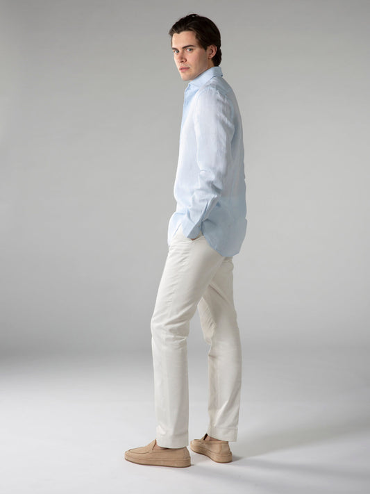 Linen Seaside Shirt Light Blue
