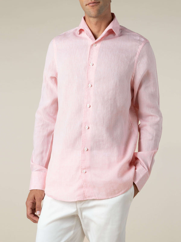 Linen Seaside Shirt Light Pink