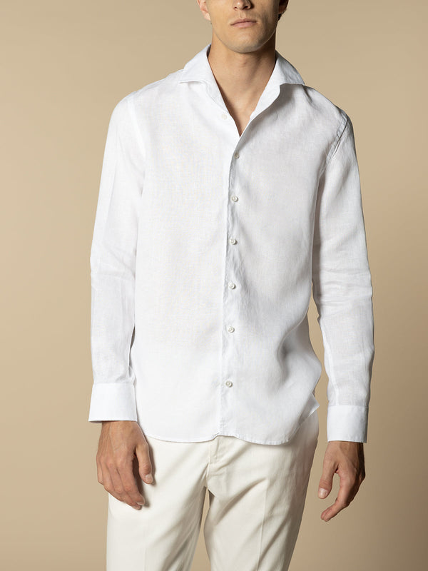Linen Seaside Shirt White