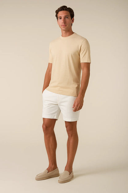 Linen City T-shirt Beige