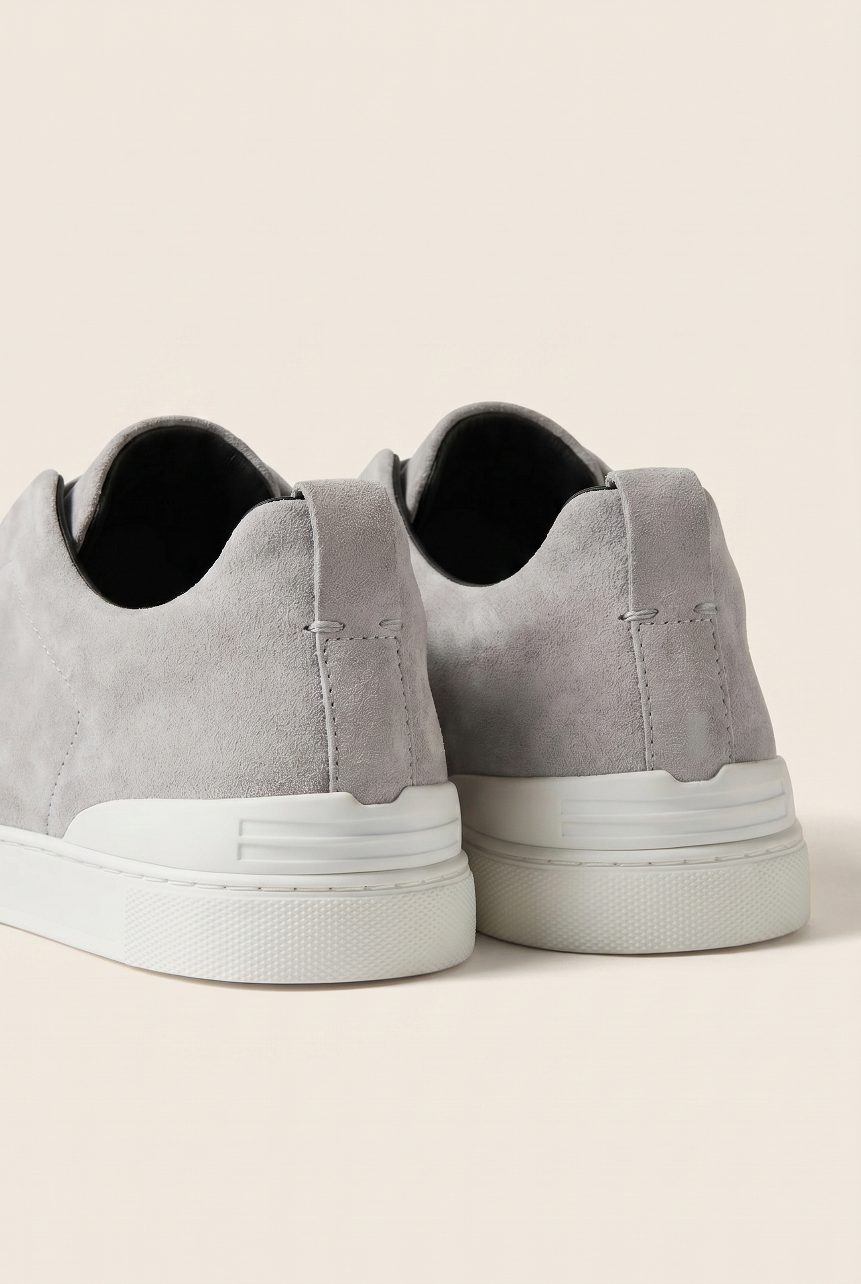 Monaco Suede Triple Stitch Grey