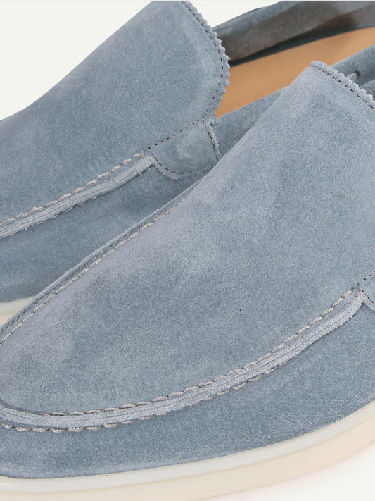 Suede Summer Loafer Baby Blue