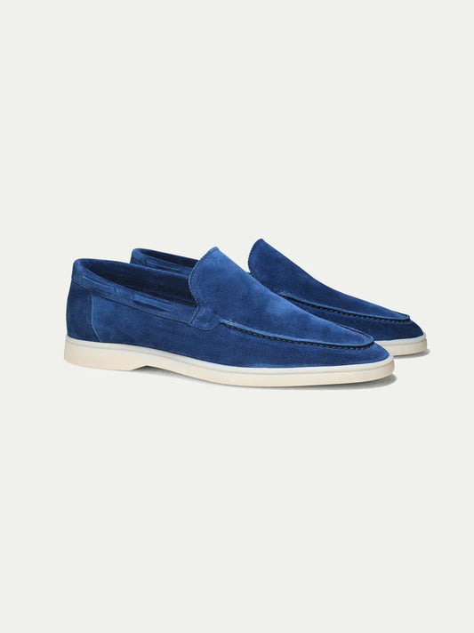 Suede Summer Loafer Berry Blue