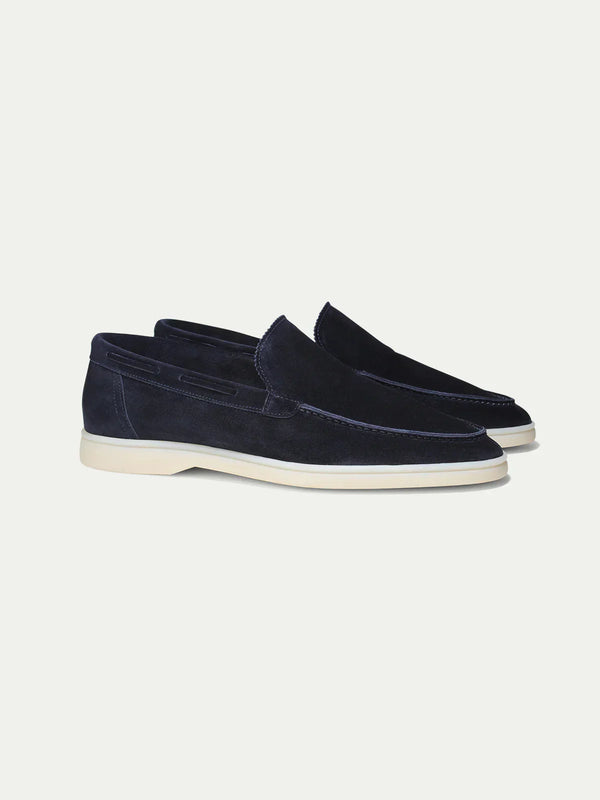 Classic Suède Loafer Navy Blue
