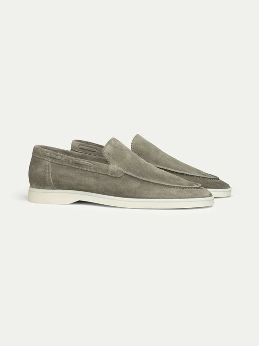 Suede Summer Loafer Olive Green