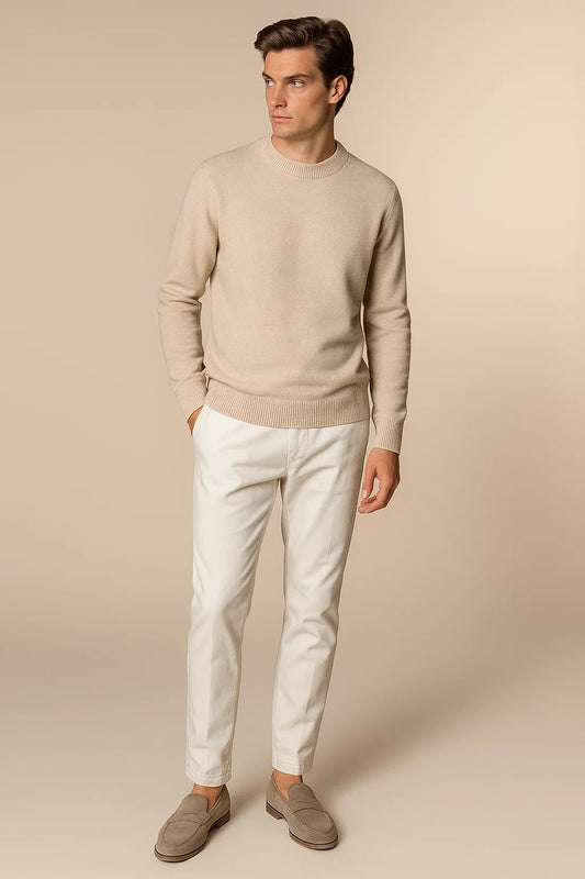 Laurenti cashmere crewneck Beige