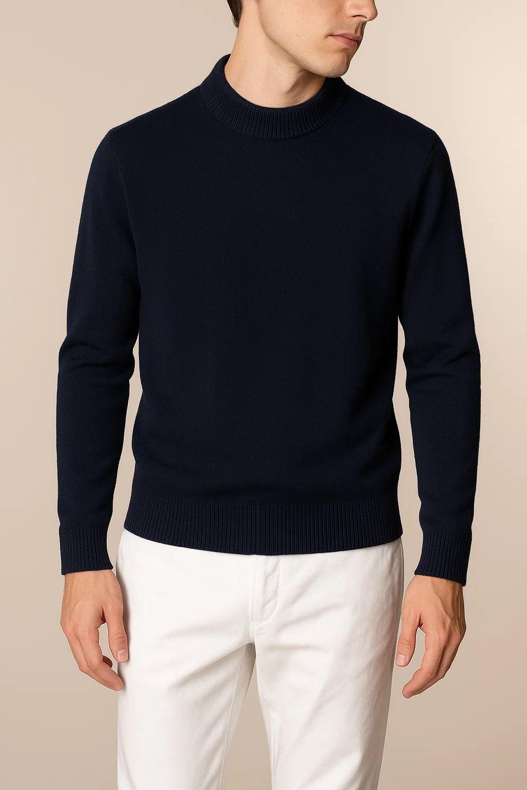 Laurenti cashmere crewneck Navy