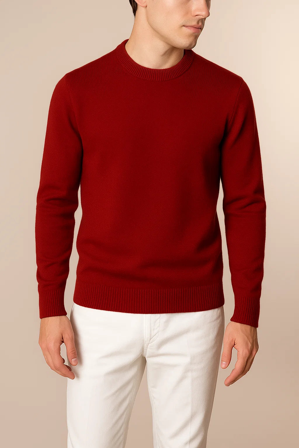 Laurenti cashmere crewneck Burgundy