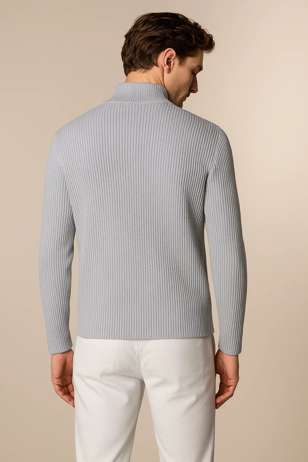 Lusciano Cashmere Cardigan Baby Blue