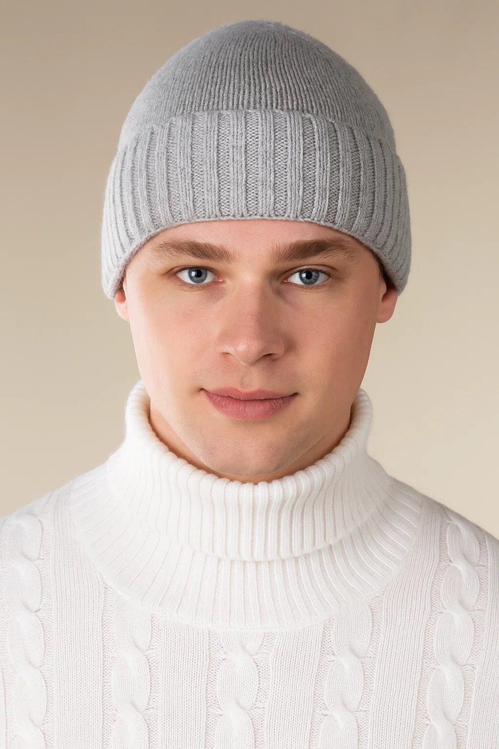 Cashmere Light Grey Hat