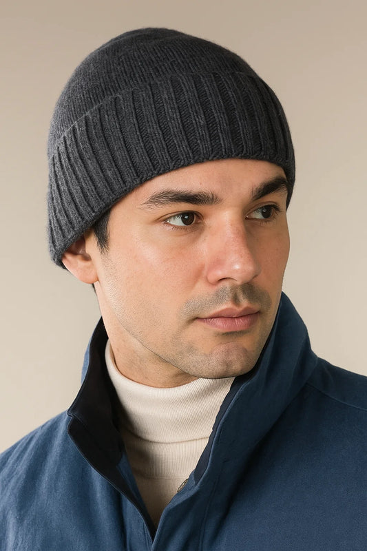 Cashmere Dark Grey Hat