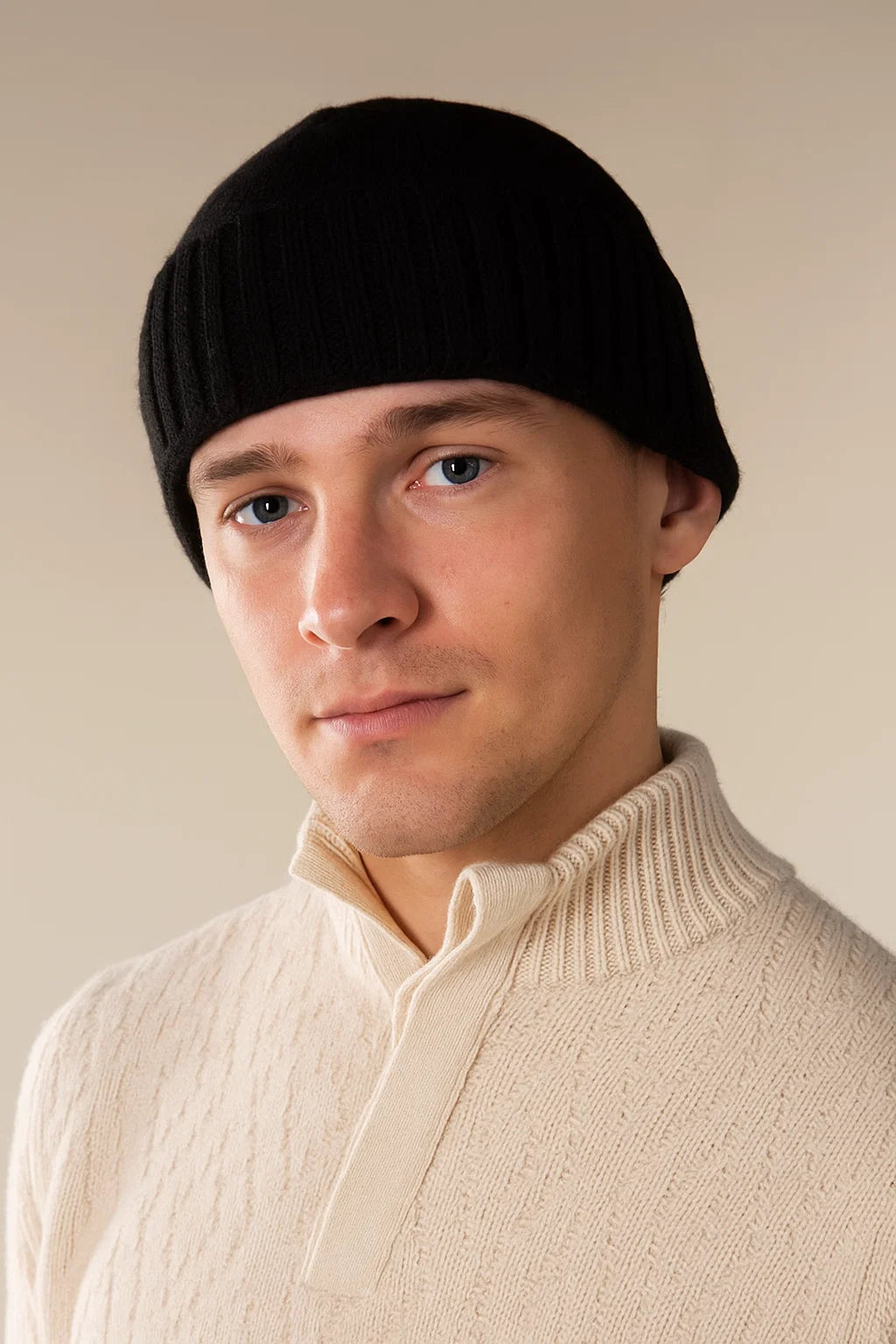 Cashmere Black Hat