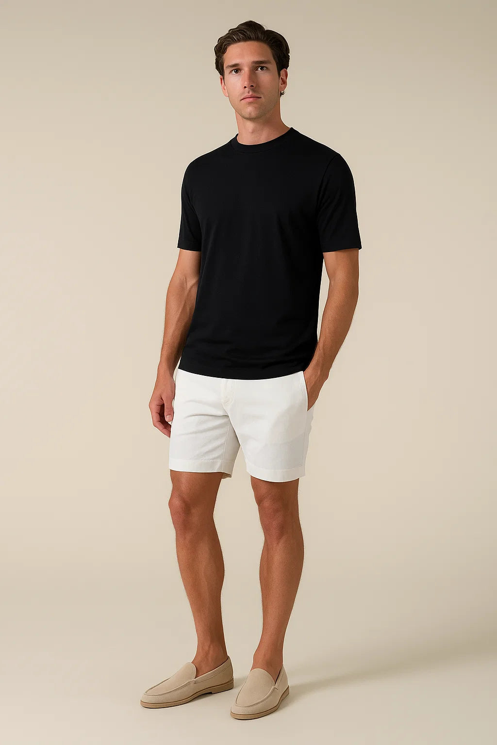 Linen City T-shirt Black