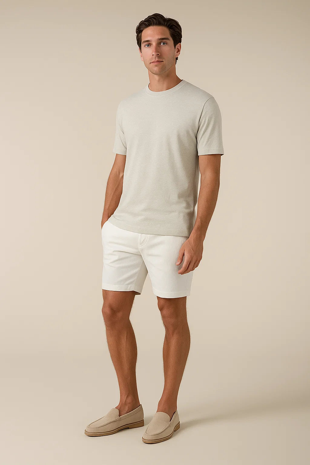 Linen City T-shirt Leisure Green