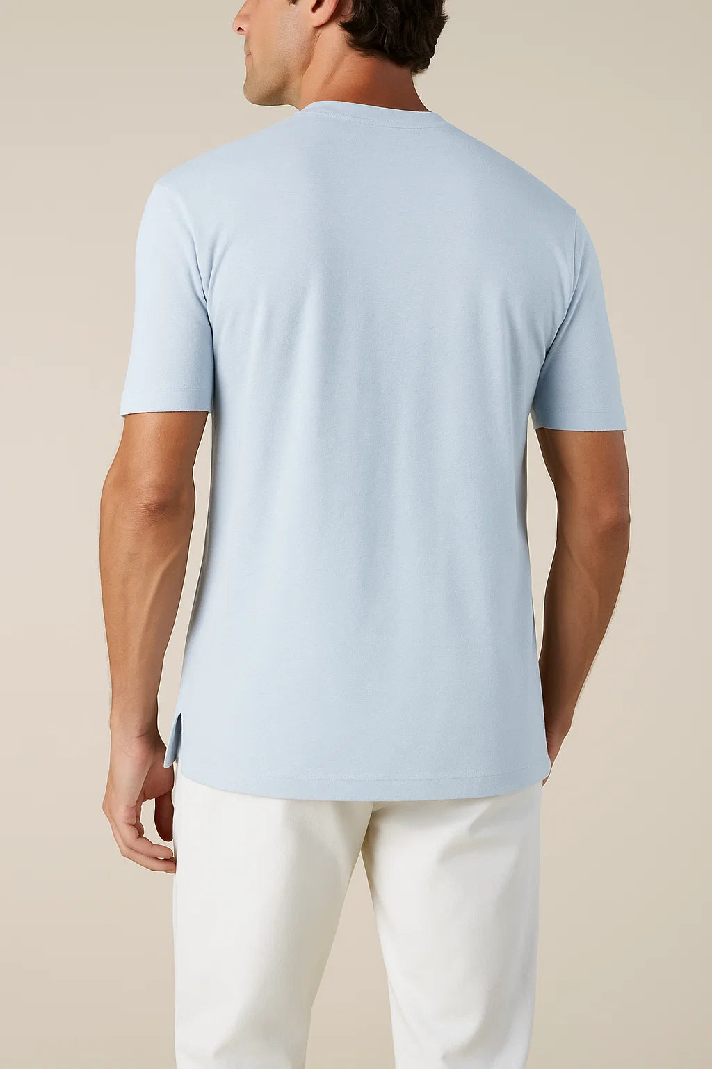 Linen City T-shirt Light Blue