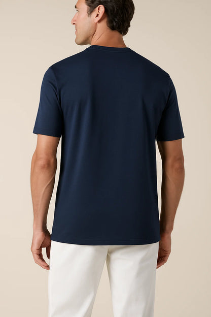 Linen City T-shirt Navy